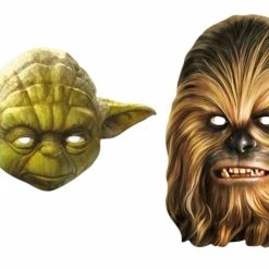 Star Wars MASKS - Character Mask Party Pack 13 - 1 X Yoda - 1 X Chewbacca