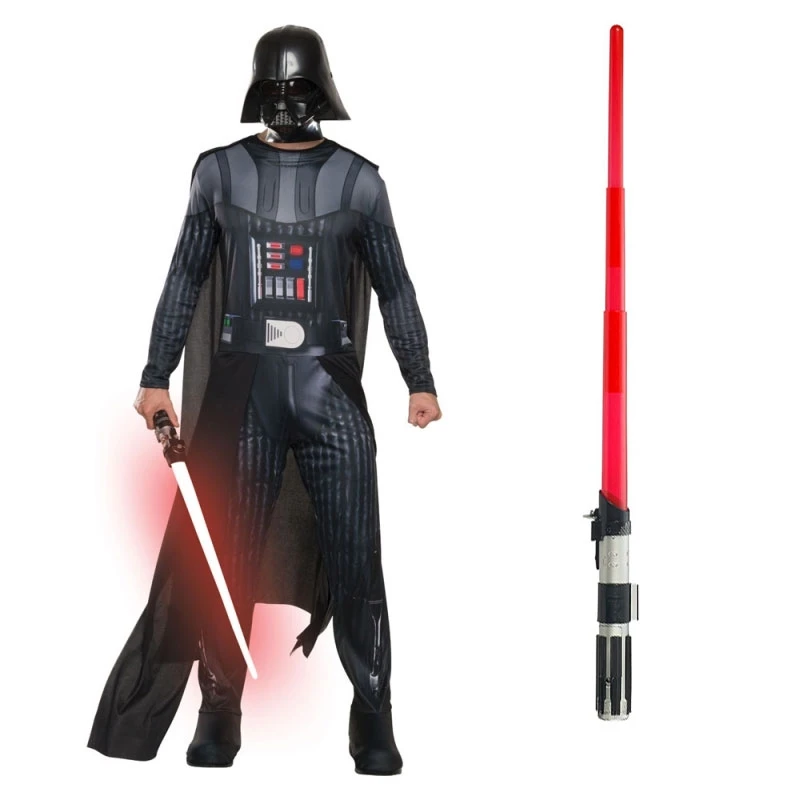 Star Wars Costume Adult Lightsaber Bundle - Basic Darth Vader 3 Star Wars Costume Adult Lightsaber Bundle - Basic Darth Vader