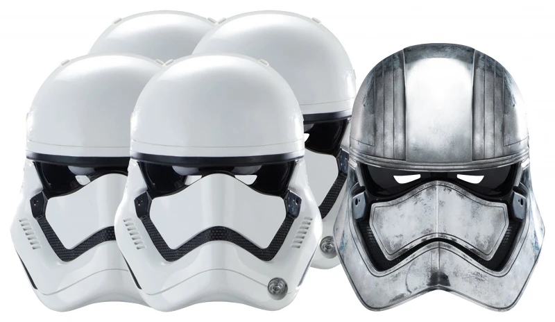 Star Wars MASKS - Character Mask Party Pack 7 - 4 X First Order Stormtrooper - 1 X Captain Phasma 3 Star Wars MASKS - Character Mask Party Pack 7 - 4 X First Order Stormtrooper - 1 X Captain Phasma