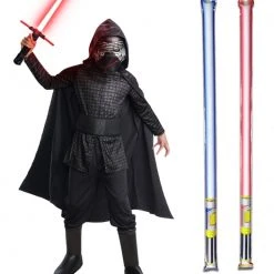 Star Wars Costume Child - The Rise Of Skywalker - Kylo Ren - WITH X2 FREE LIGHTSABERS