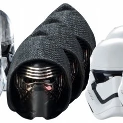 Star Wars MASKS - Character Mask Party Pack 8 - 4 X First Order Stormtrooper - 3 X Kylo Ren - 3 X Captain Phasma