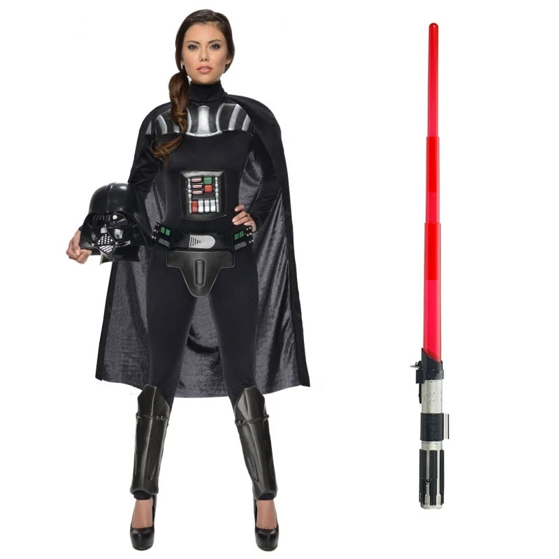 Star Wars Costume Adult Lightsaber Bundle - Ladies Darth Vader 3 Star Wars Costume Adult Lightsaber Bundle - Ladies Darth Vader