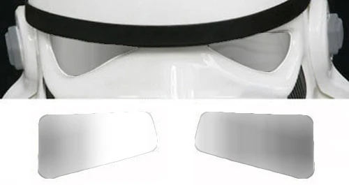 Stormtrooper Helmet Lenses - Mirror Film - Grey 3 Stormtrooper Helmet Lenses - Mirror Film - Grey