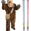 Star Wars Costume Deluxe Child - Chewbacca - WITH X2 FREE LIGHTSABERS -jedi-robe Sales Store 1550229536