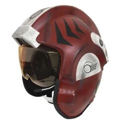 Star Wars X-Wing Pilot Helmet - Replica Red Four - Weathered