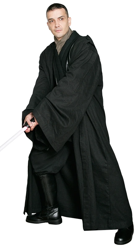Star Wars Sith / Jedi Robe ONLY - Black - Excellent Quality 3 Star Wars Sith / Jedi Robe ONLY - Black - Excellent Quality