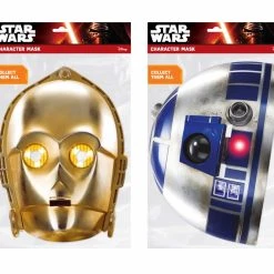 Star Wars MASKS - Character Mask Party Pack 17 - 1 X C-3PO- 1 X R2-D2