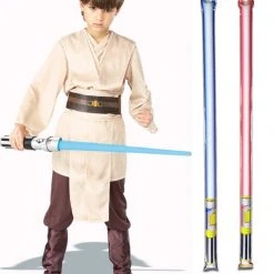 Star Wars Costume Deluxe Child Jedi Knight / Luke Skywalker - WITH X2 FREE LIGHTSABERS