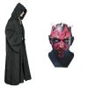 Star Wars Costume Adult - Black Robe And Darth Maul Mask -jedi-robe Sales Store 2135061707