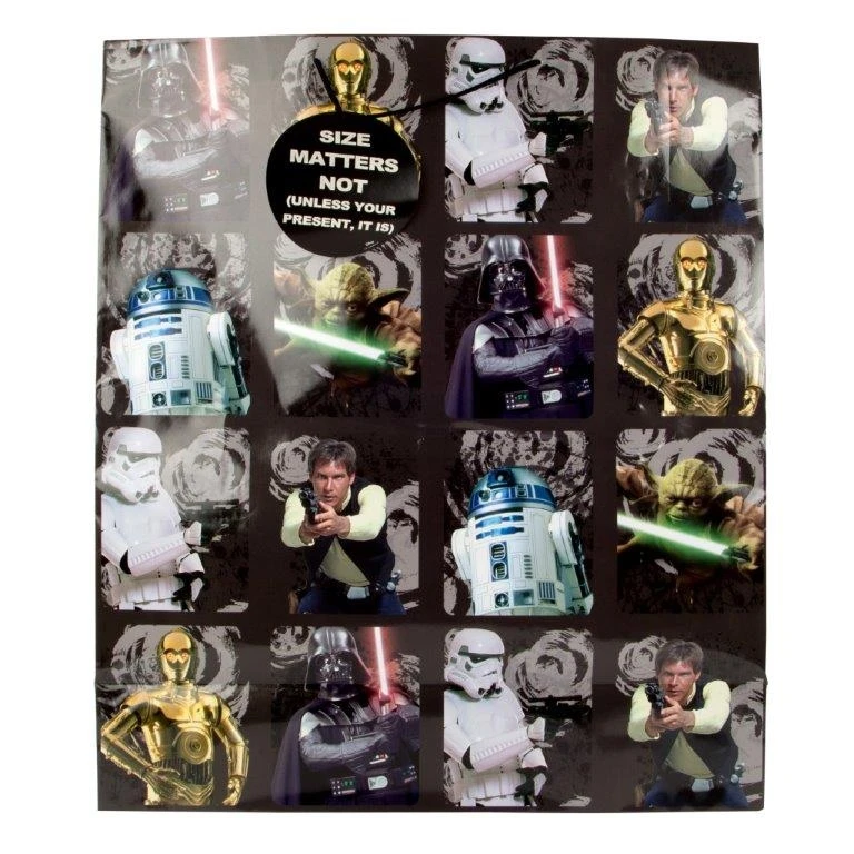 Star Wars Large Gift Bag - Original Trilogy Character Squares 2 Star Wars Large Gift Bag - Original Trilogy Character Squares