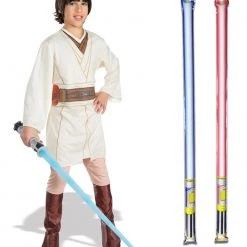 Star Wars Costume Basic Child - Obi Wan Kenobi Episode 3 - WITH X2 FREE LIGHTSABERS