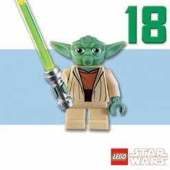 Star Wars Greeting Cards - 160 X 160 Mm - Lego Star Wars - Yoda 18 - LS014