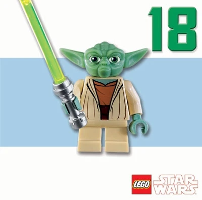 Star Wars Greeting Cards - 160 X 160 Mm - Lego Star Wars - Yoda 18 - LS014 3 Star Wars Greeting Cards - 160 X 160 Mm - Lego Star Wars - Yoda 18 - LS014